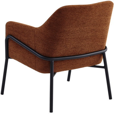 LAYTON-Sessel aus Stoff Luxury Terracotta