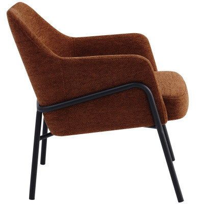 LAYTON-Sessel aus Stoff Luxury Terracotta