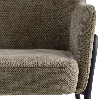 LAYTON-Fauteuil en tissu Luxury Taupe
