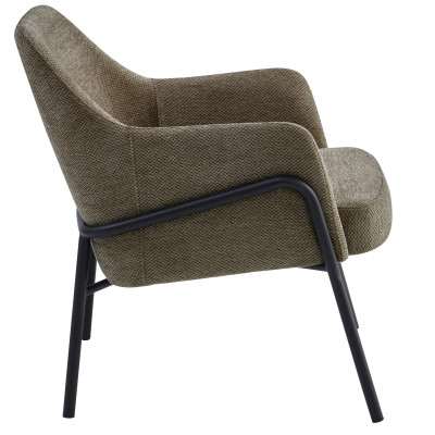 LAYTON-Sillón de tela Luxury marron