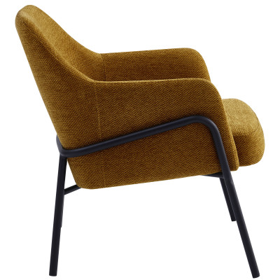 LAYTON-Sessel aus Stoff Luxury Senf