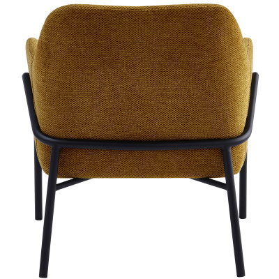 LAYTON-Poltrona in tessuto Luxury Senape