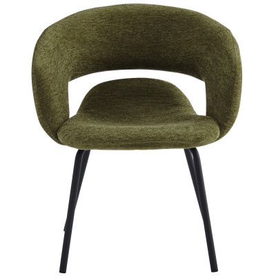 TRAVIS-Fauteuil de table en tissu Luxury Kaki