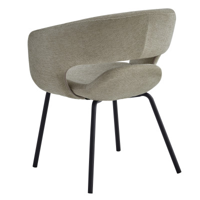 TRAVIS-Sillón de mesa de tela Luxury beige