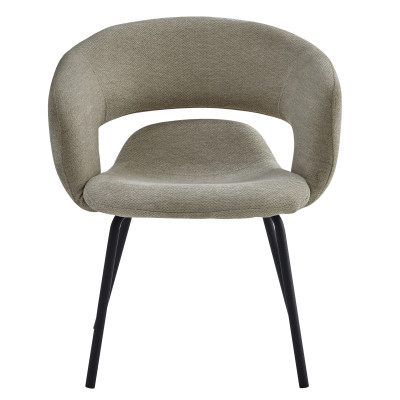 TRAVIS-Tischsessel aus Stoff Luxury Beige