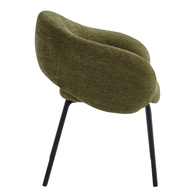 SHARP-Fauteuil de table en tissu Luxury Kaki (x2)