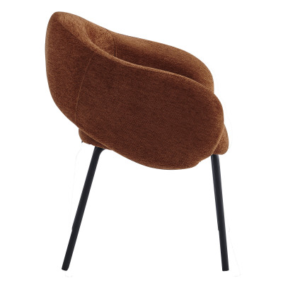 SHARP-Fauteuil de table en tissu Luxury Terracotta (x2)