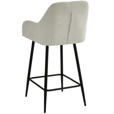 LEA-Silla de bar de tela Ikon Beige (x2)