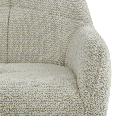 LEA-Sedia da bar in tessuto Ikon Beige (x2)