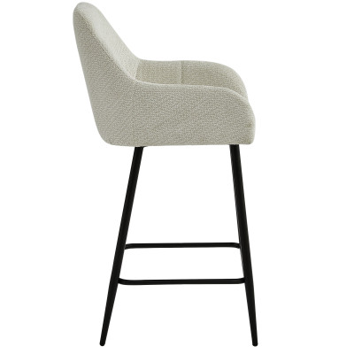 LEA-Barstuhl aus Stoff Ikon Beige (2 Stück)