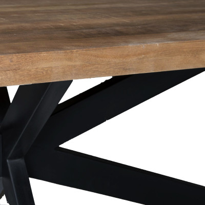 MANAUS-Table à manger 10/12 personnes L240, Manguier massif et spider