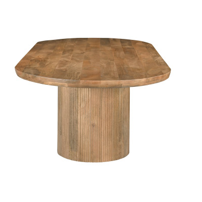 SEVILLE-Table à manger Ovale 8/10 personnes L.220 cm, Manguier