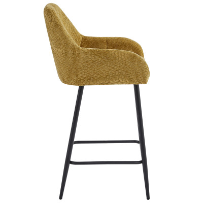 LEA-Silla de bar de tela Ikon Amarillo (x2)