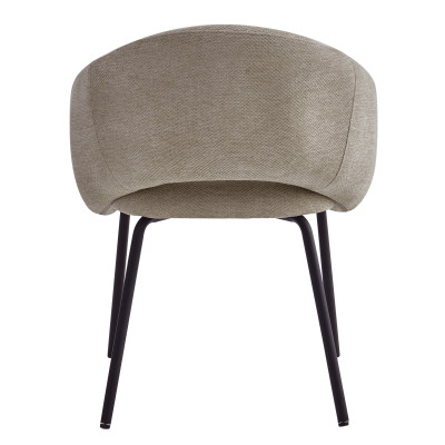 SHARP-Poltrona da tavolo in tessuto Luxury Beige (x2)