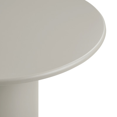 ARMOR-Table à manger ronde 4 personnes 120 cm, coloris sable