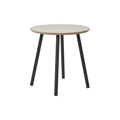 BIM-Table basse décor travertin ø40 cm