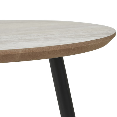 BIM-Mesa de centro decorativa de travertino ø40 cm