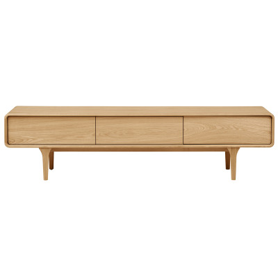 BONA- Banc TV vintage chêne naturel 180 cm