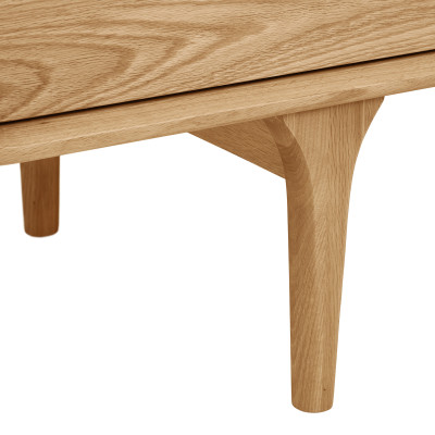 BONA-Mueble de TV vintage en roble natural 180 cm