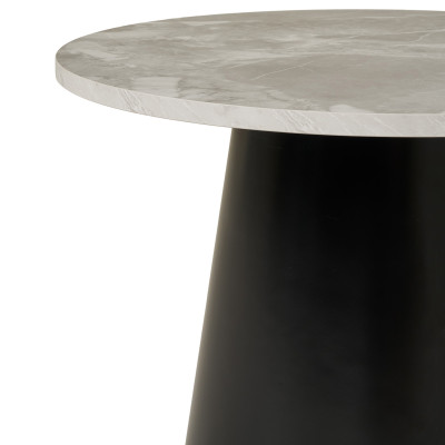 BREE- Table basse décor marbre ø60 cm