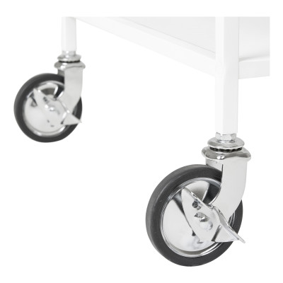 CHIC-Carrello di servizio bianco su ruote