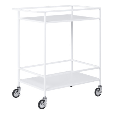 CHIC-Carrello di servizio bianco su ruote