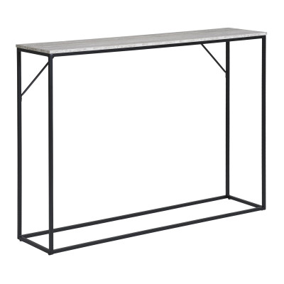 CHIC-Konsolentisch aus Travertin und Metall 110 x 80 cm
