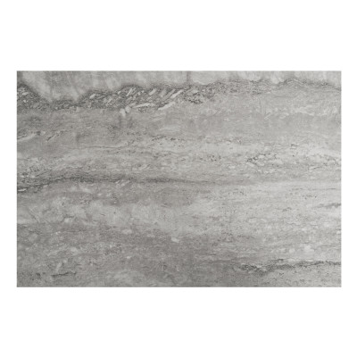 CHIC-Console décor travertin et métal 110x80 cm