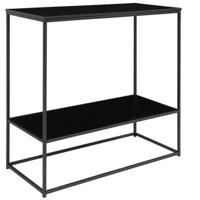 CHIC-Konsolentisch aus schwarzem Metall 80 x 80 cm
