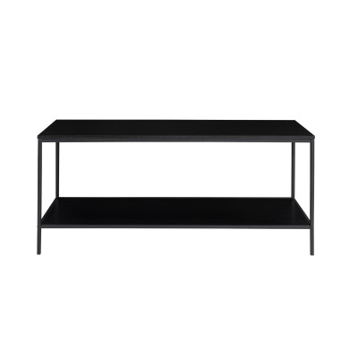 CHIC-Schwarzer TV-Ständer aus Metall 100 x 45 cm