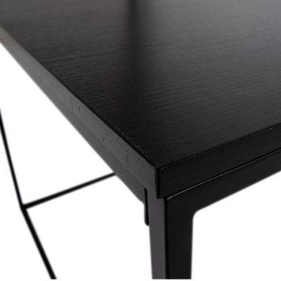 CHIC-Schwarzer Couchtisch 90 x 60 cm