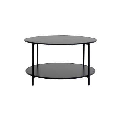 CHIC-Table basse noire ø80 cm