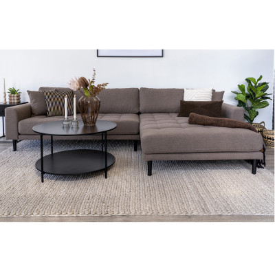 CHIC-Table basse noire ø80 cm