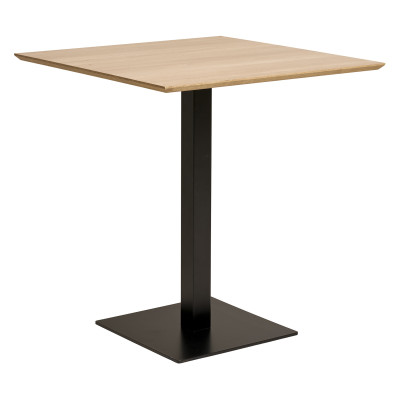 FADO-Couchtisch für 2 Personen Holz- und Stahlausführung 70 x 70 cm