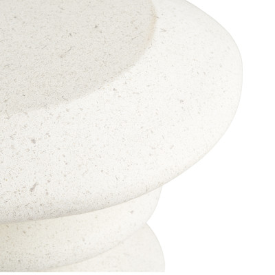 GALET-Table d’appoint ton pierre en argile fibrée ø36 cm
