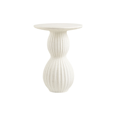 GLAM-Table d’appoin ton pierre en argile fibrée ø40 cm