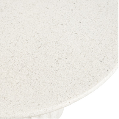 GLAM-Mesa auxiliar color piedra en arcilla con fibra ø40 cm