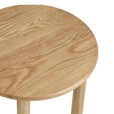 JUR-Couchtisch aus massiver Eiche natur ø40 cm