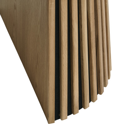 KAIRN-Tavolo allungabile 3 prolunghe 10/12 persone ø120cm rovere