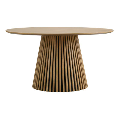 KAIRN-Tavolo da pranzo rotondo per 4/6 persone ø140 cm rovere