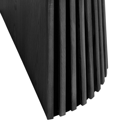 KAIRN-Mesa extensible3 extensiones 10/12 personas ø120cm roble negro