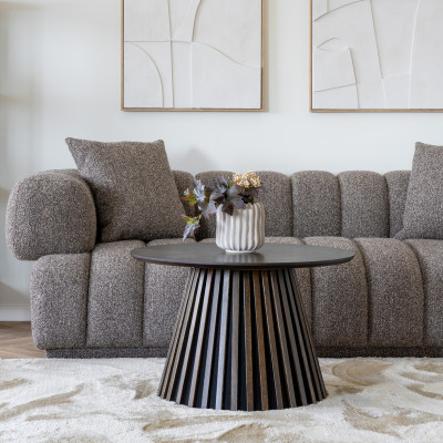 KAIRN-Tavolino in rovere fumé ø70 cm