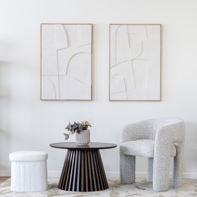 KAIRN-Tavolino in rovere fumé ø70 cm