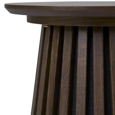 KAIRN-Mesa auxiliar de roble ahumado ø40 cm