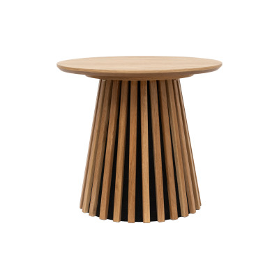 KAIRN-Mesa auxiliar de roble ø50 cm