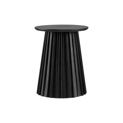 KAIRN-Table d’appoint chêne noir ø40 cm