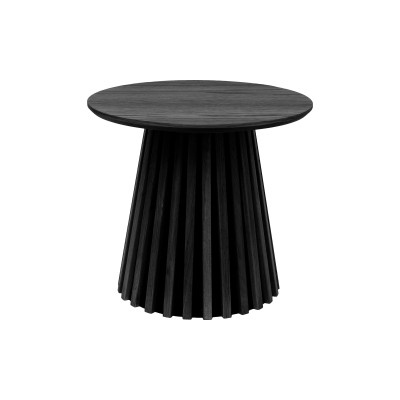 KAIRN-Table d’appoint chêne noir ø50 cm
