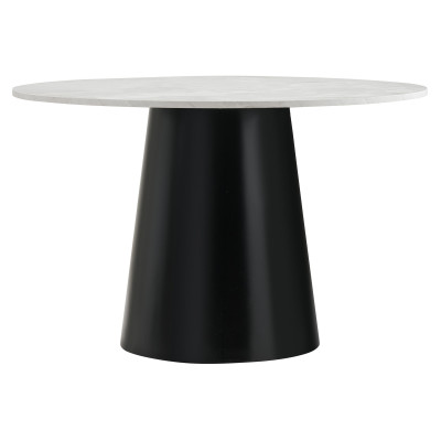 KAR-Tavolo da pranzo rotondo per 4 persone ø120 cm effetto marmo