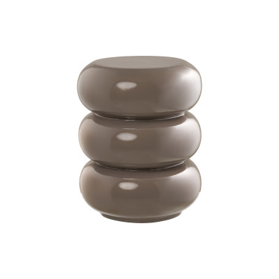 KUM-Table d’appoint en fibre de verre taupe ø35 cm