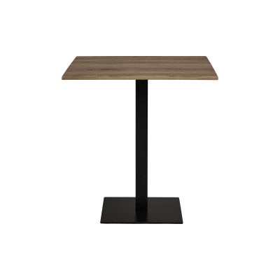 LIDO-Table de café en chêne massif fumé 70x70x cm